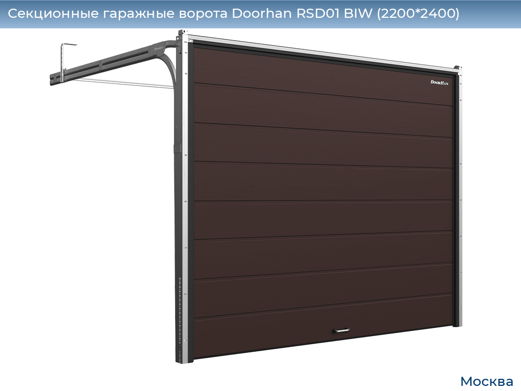 Секционные гаражные ворота Doorhan RSD01 BIW (2200*2400), 