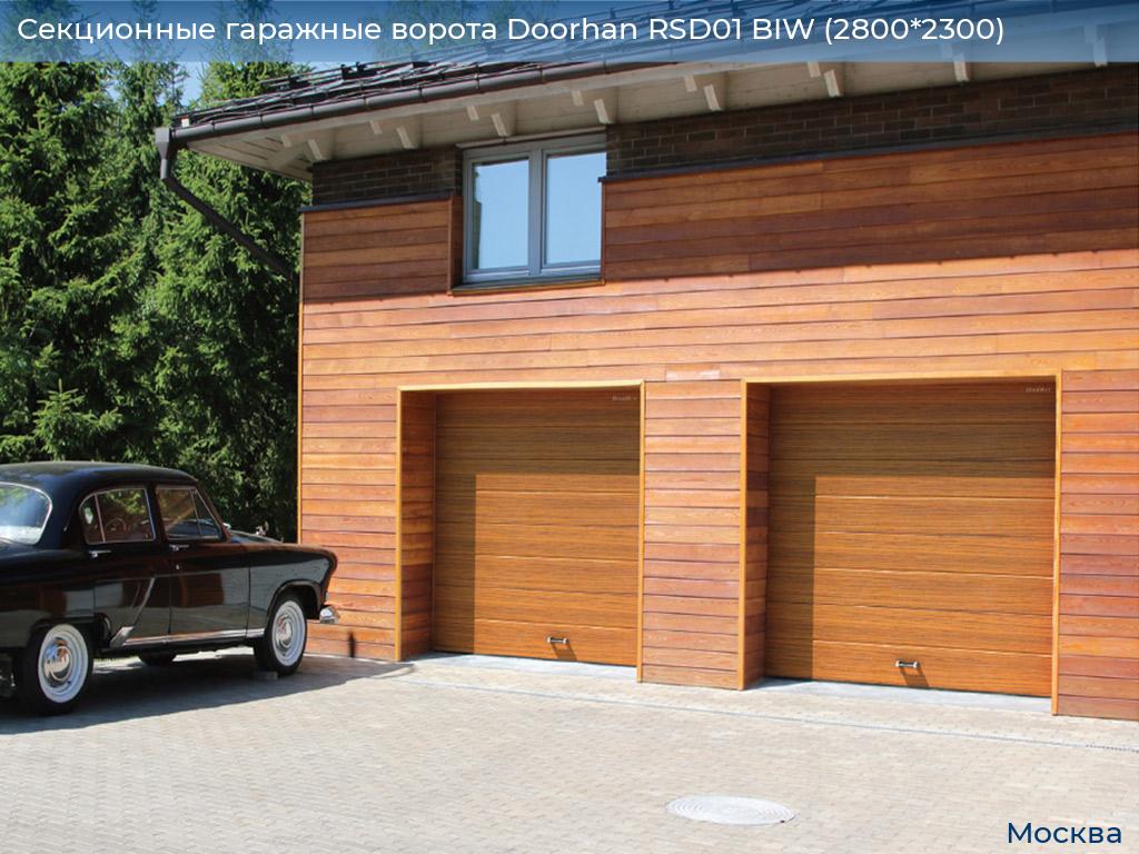 Секционные гаражные ворота Doorhan RSD01 BIW (2800*2300), 