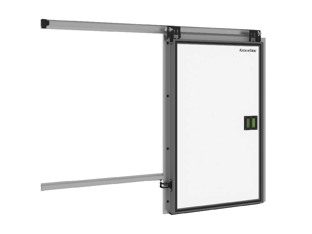 Врезная ручка. Устанавливается на полотно при малых размерах проема (ширина: от 800 до 1 600 мм, высота: от 1 800 до 2 400 мм).