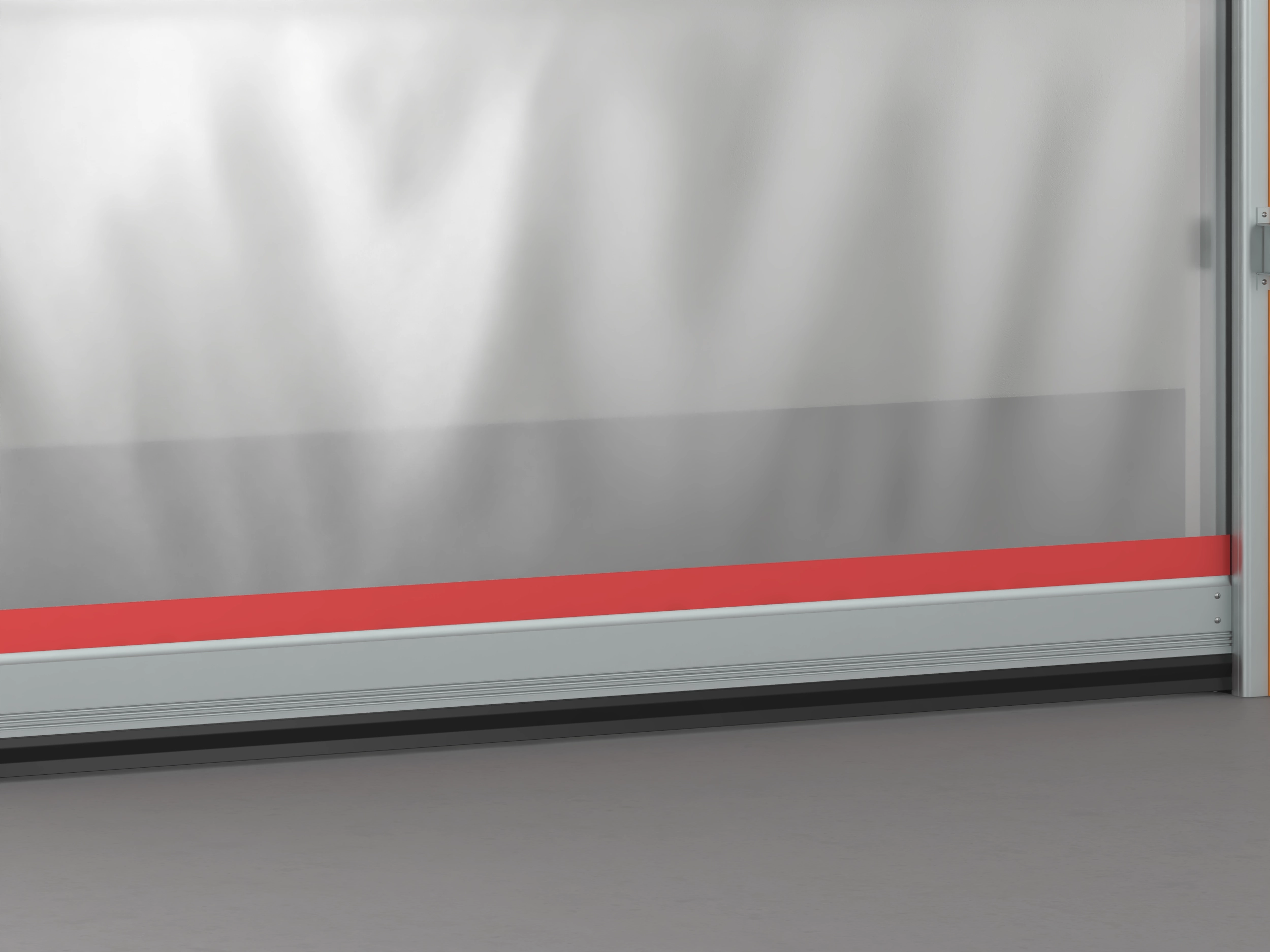 При закрывании, в случае прикосновения чувствительной нижней кромки к препятствию, с сенсора по радиоканалу передается сигнал в блок управления на открывание ворот.