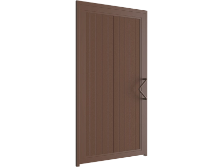 Калитка в алюминиевой раме с заполнением сэндвич-панелями spd-a