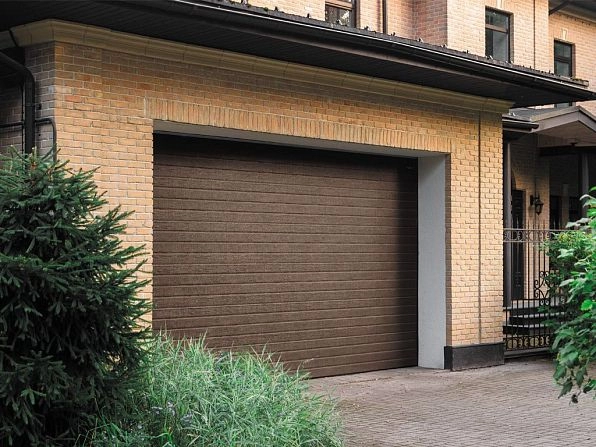 Секционные ворота 2500х2100 мм коричнево-красные DoorHan rsd02, lyubertsy.doorhan.ru